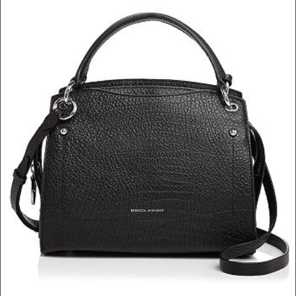 NWT Rebecca Minskoff Val Satchel Black